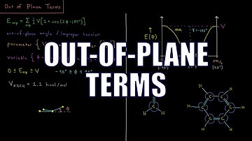 Computational Chemistry 2.8 - MM Out-of-Plane Terms