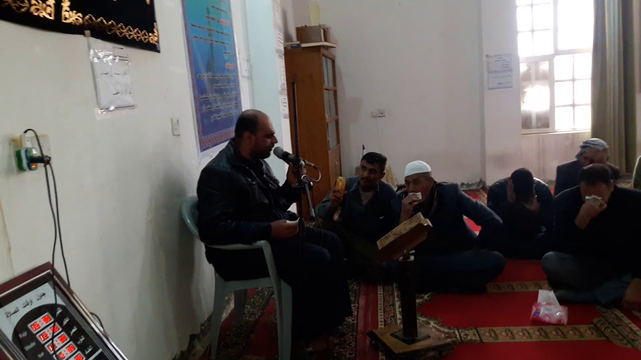 نعي مفجع للرادود الحسيني رونق الربيعي بفاتحة اخيه الشاب المرحوم حيدربيعي