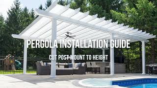 Step 4: Cut Post Mount to Height  | Elements Freestanding Installation Guide