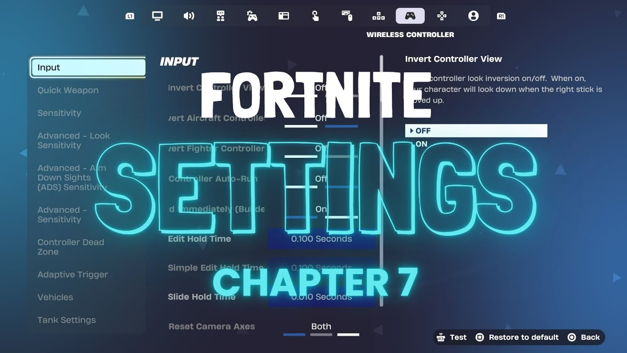 New best controller settings + Aimbot sensitivity in chapter 7 (Fortnite tutorial)