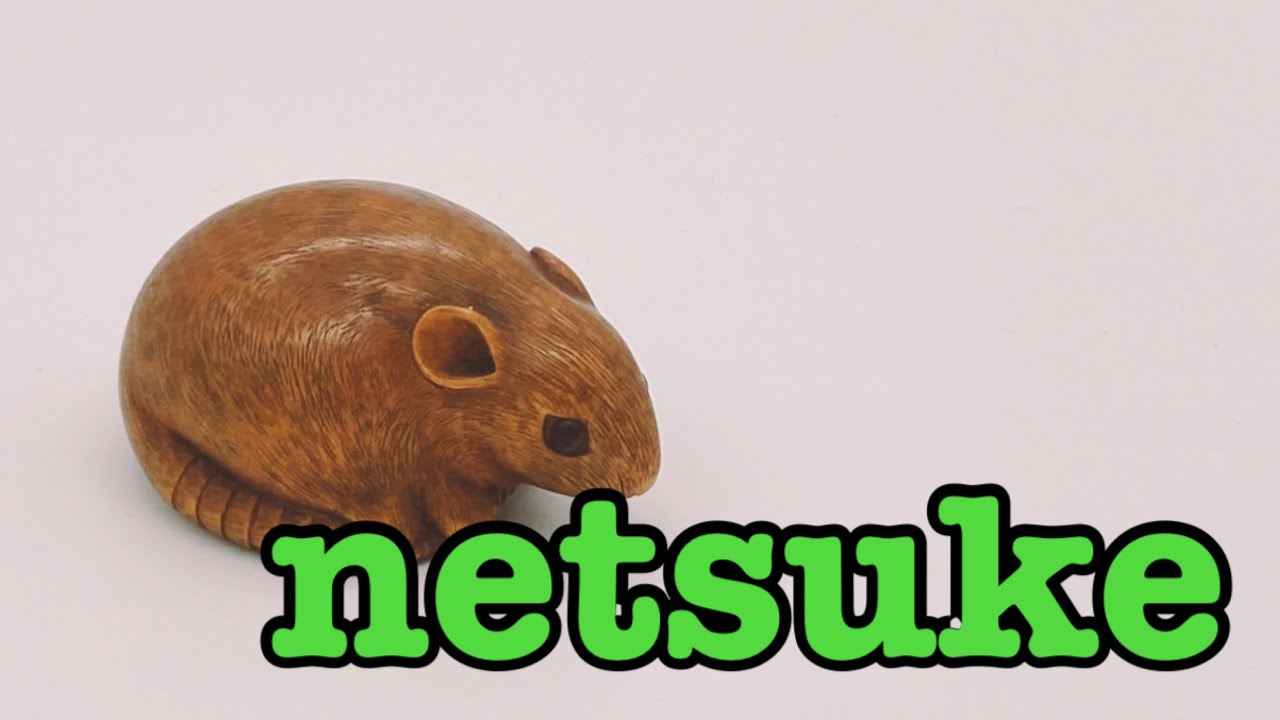 wood carving netsuke木彫根付「ねずみ」！ - YouTube