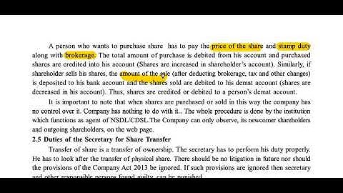 TRANSFER AND TRANSMISSION OF SHARES I 12 COMMERCE I CCSP I CHAPTER 2 I PART 4 I BY VIRAL SIR