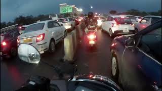 Vlog-237 part:1 Stuck in Delhi Rain: Everything Went Wrong.. | Don't Ride in Gurgaon Rain without
