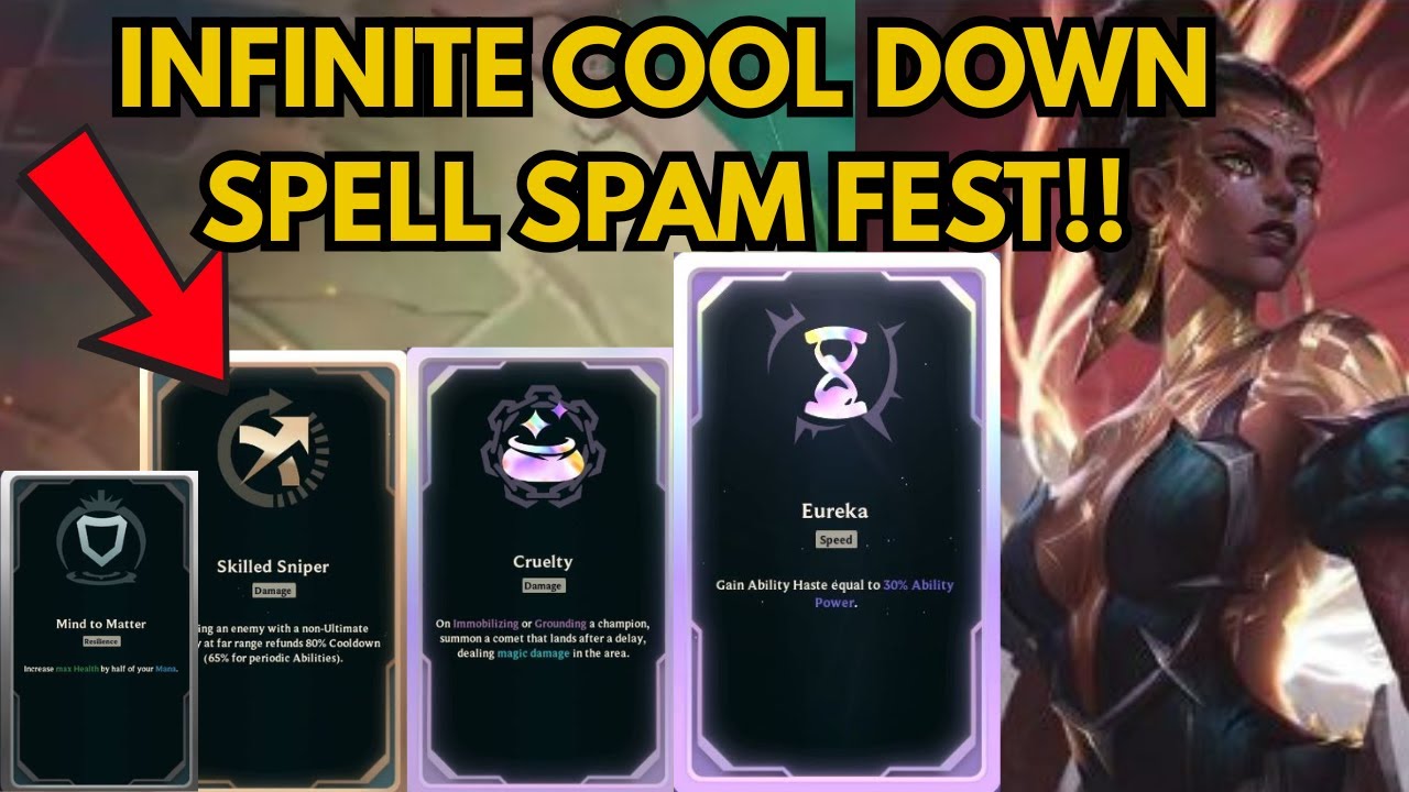 League of Legends ARAM MAYHEM - 0 COOL DOWN SPELL SPAM MEL BUILD!