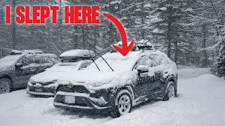 I Car Camped in a Blizzard to Go Snowboarding