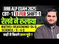 RRB ALP CBT 1 Exam Review Today | रेलवे ने बच्चों को रुलाया 😭 | RRB ALP 13 Feb Shift 1 Exam Analysis