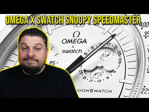 Omega x Swatch MoonSwatch Snoopy Speedmaster Moon Phase release... MISSION TO THE MOONPHASE