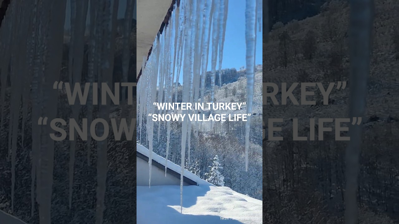 Winter Wonderland in Turkey 🇹🇷 | Snowy Village Life in Ordu – Korgan (4K) 