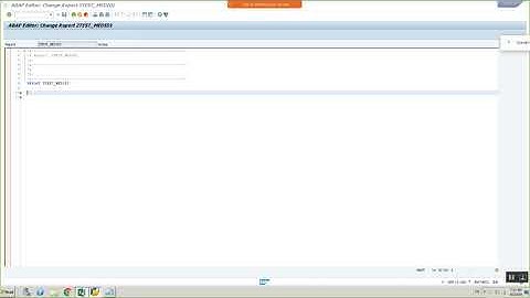 SAP BW ABAP Session 1