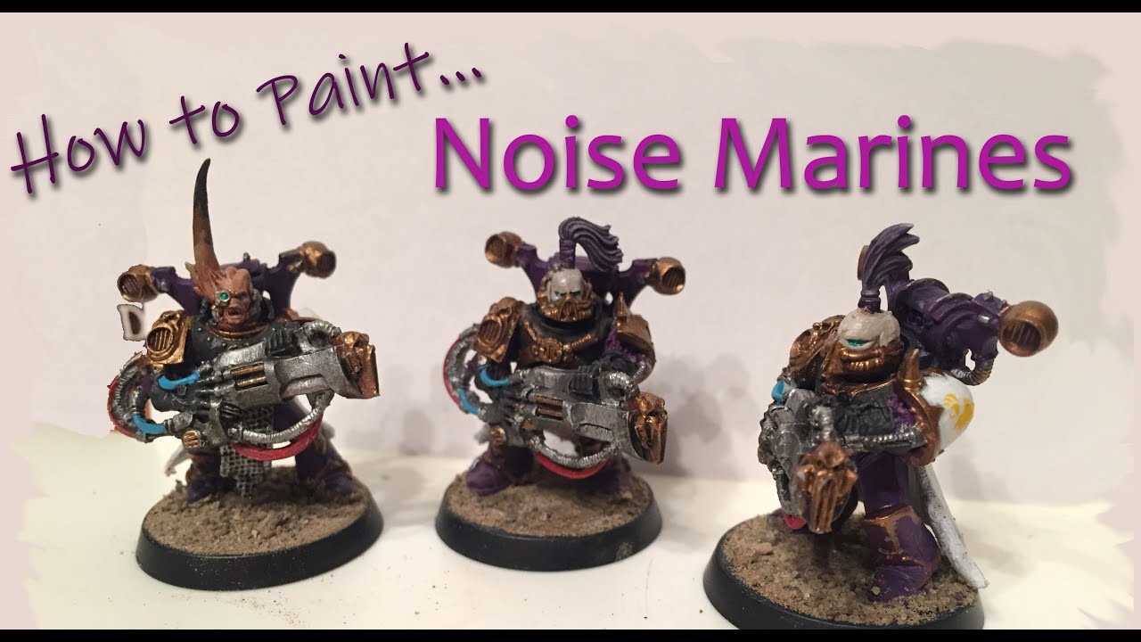Warhammer 40k Warhammer Tunires Tn Lot 2b Noise Marine Plastic Slaanesh Chaos Space Marines