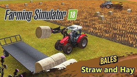 Making Square Bales With Tractor In Fs18|Fs18 Multiplayer | Timelapse | Video 🔥