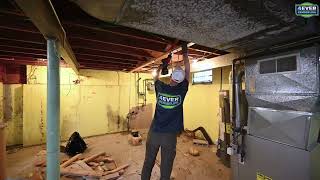 Demo Day: Basement Finishing With New Bath + Laundry Room in Evanston