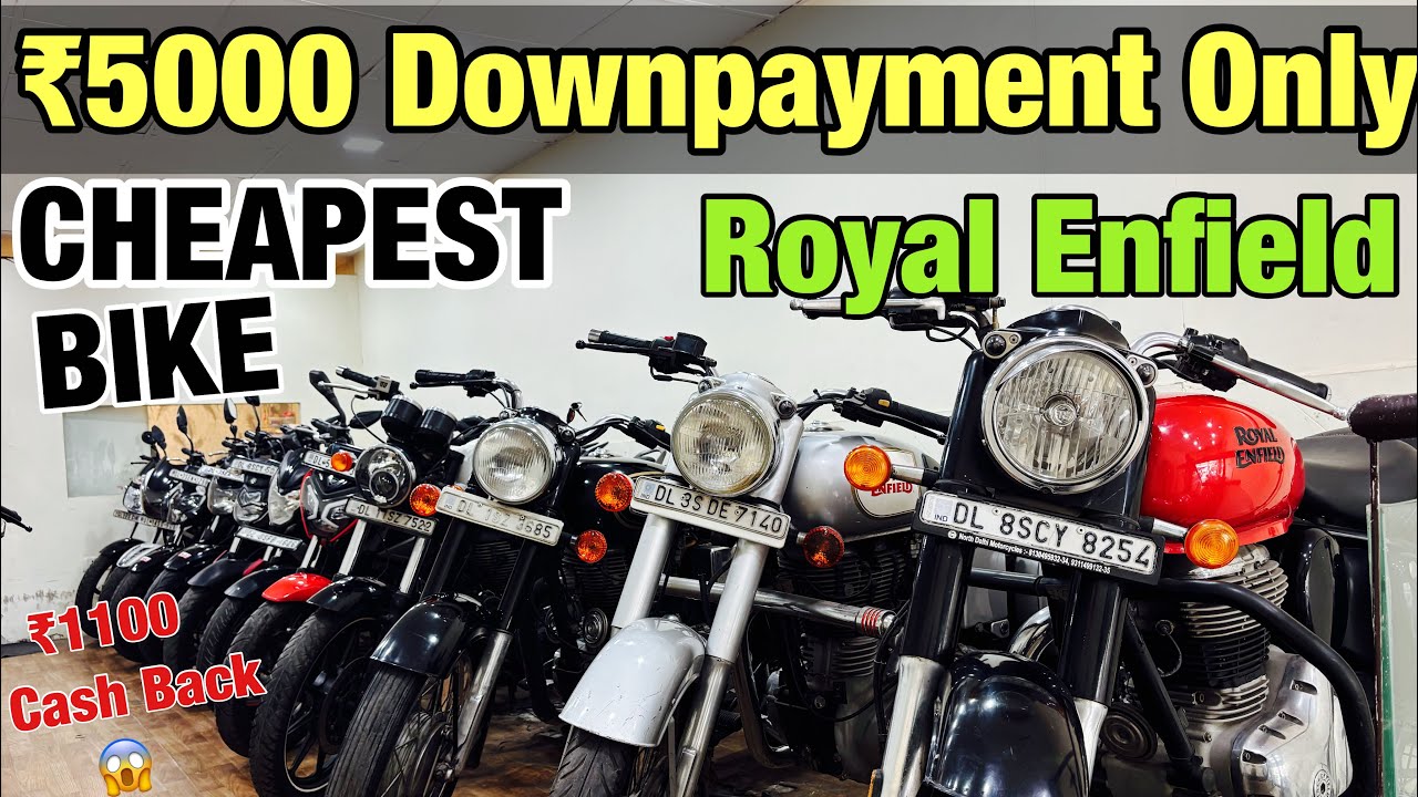 Second hand bullet 350 in delhi / second hand bike market Subhash Nagar Delhi ₹5000 Downpayment 😱