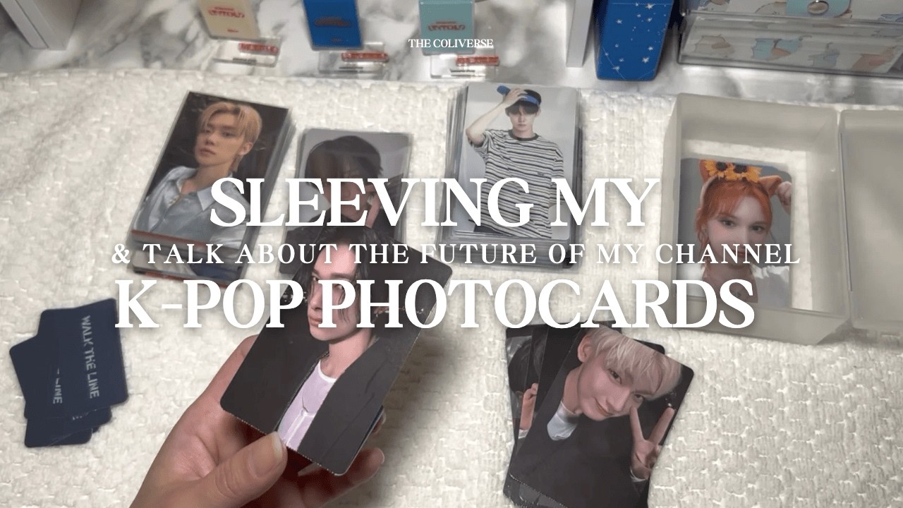 Упаковка моих K-POP фотокарточек в защитные чехлы + обсуждение будущего моего канала с участием T...