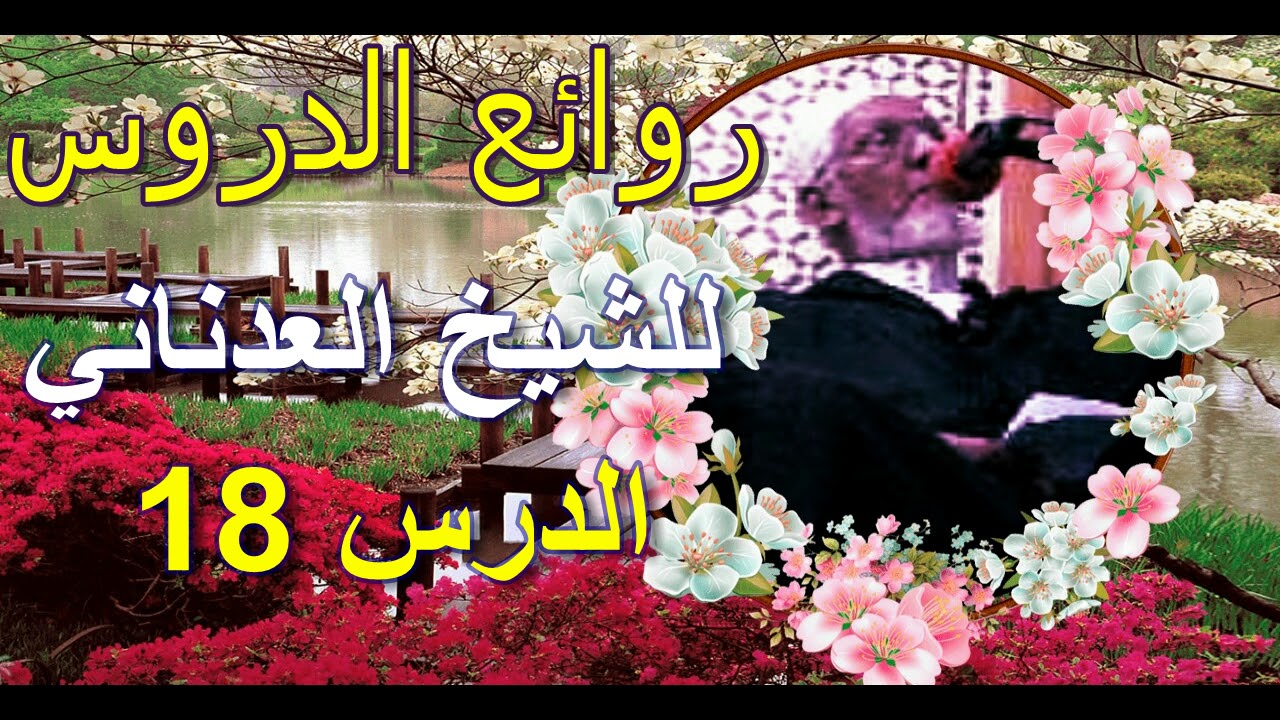 من مات لا يشرك بالله شيئًا دخل الجنة للشيخ محمد العدناني الدرس 18