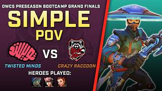 [ Simple ] Simply the GOAT | Twisted Minds vs Crazy Raccoon | OWCS Preseason Bootcamp