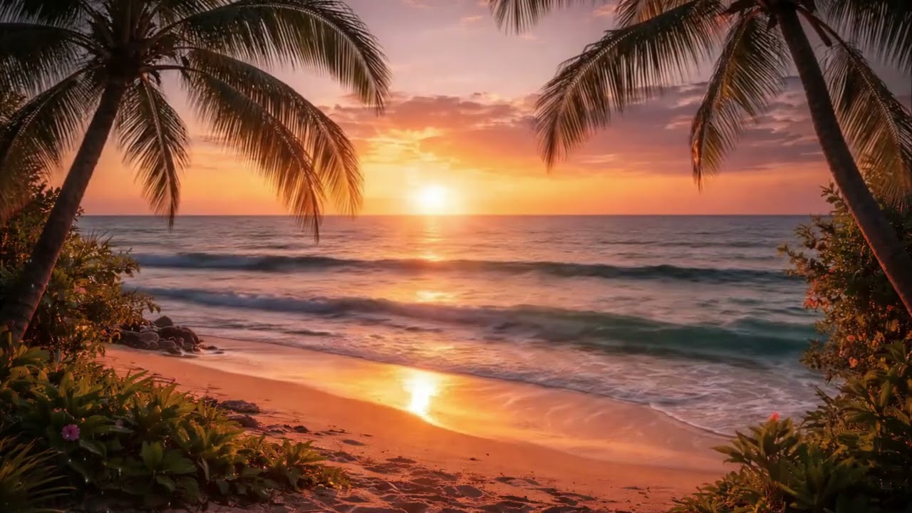 Close Your Eyes & Escape to Paradise | Calm Ocean Waves & Peaceful Evening