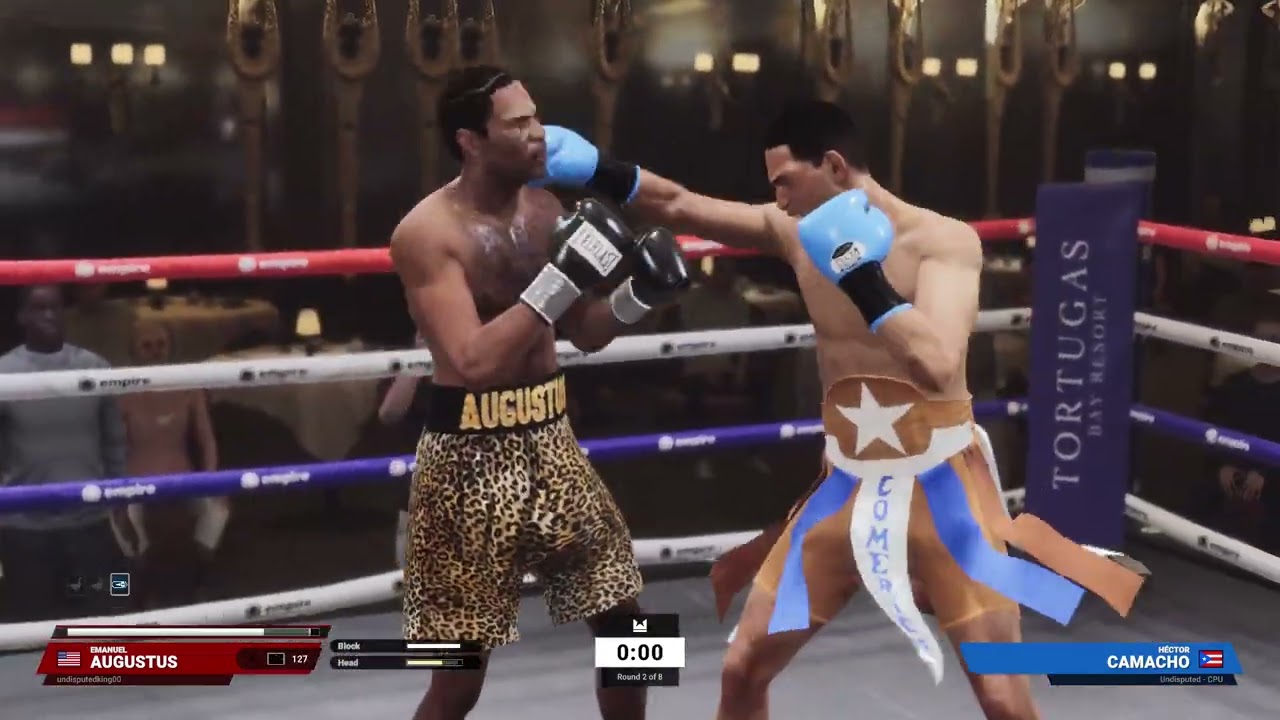 Эмануэль Аугустус против Гектора Камачо - Неоспоримый боксёрский матч - Полный геймплей боя!