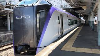 E353系大糸線直通 特急あずさ5号 新宿発 南小谷行き 松本発車