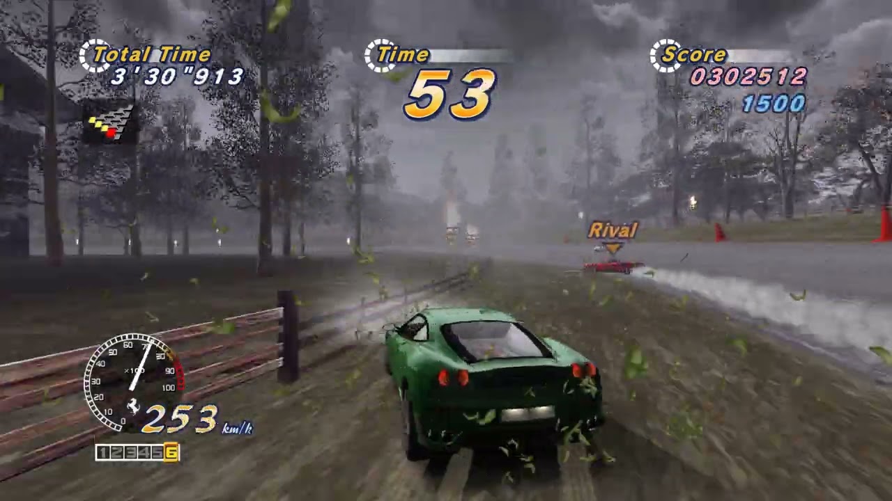 OutRun 2006: Coast 2 Coast - Ferrari F430 and Ferrari F40 Gameplay