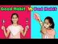 Pari's Good Habit Vs Bad Habit | Funny  Video | Pari's Lifestyle image