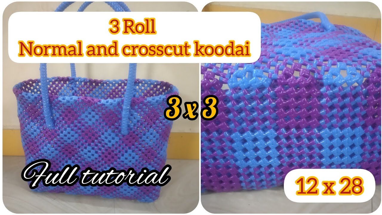 3 roll crosscut and normal base koodai. 3X3 model wire koodai.