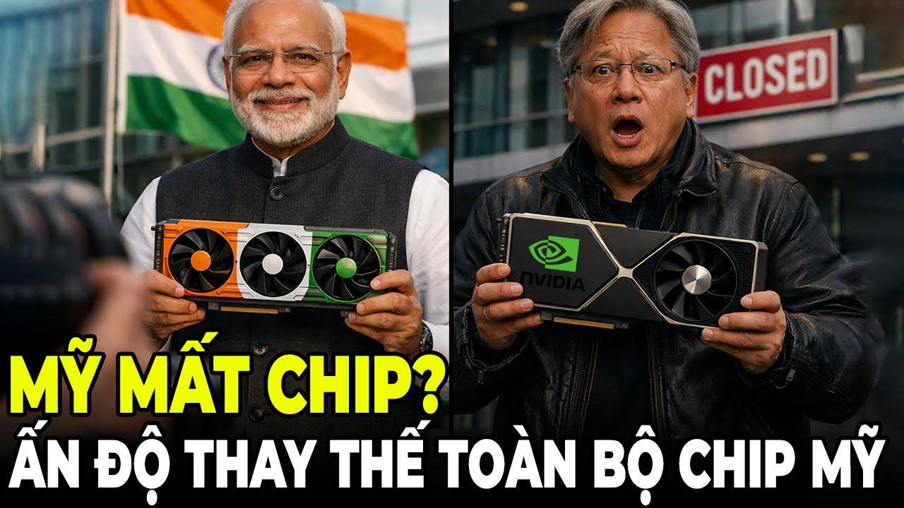 NVIDIA Sững Sờ, Thuế Quan Trump Khiến Ấn Độ Thay Thế Toàn Bộ Chip Mỹ