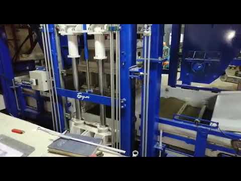 Вібропрес БП-480 автомат для виробництва плитки, бруківки, блоків, бордюрів, видео 1