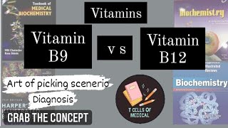 Vitamin B 9 vs  Vitamin B 12 // lippincot //  1styearmbbs // scenerio based // cases