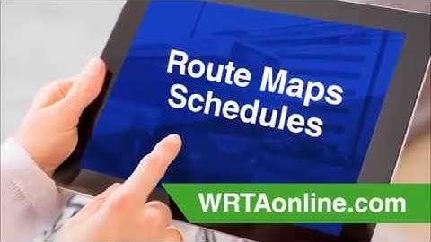 WRTA 30-sec TV – Route and Schedule information