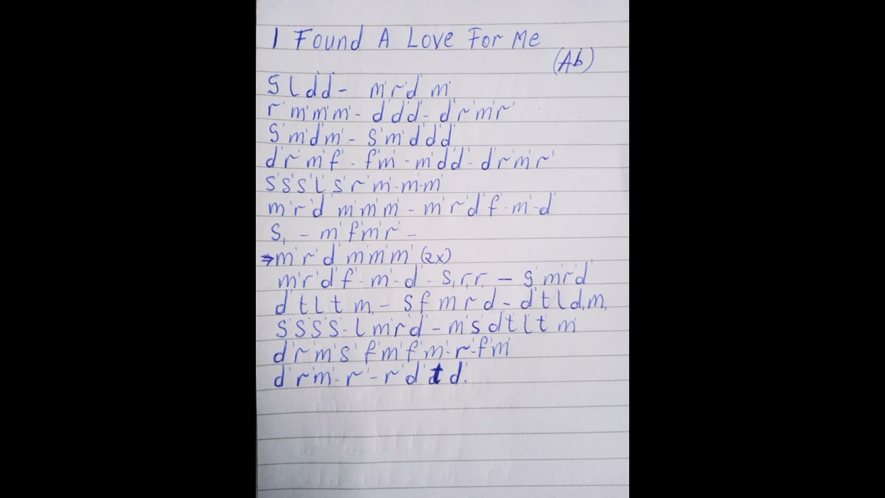 I Found A Love For Me 😍 Tonic Solfa Song cover Godzilla Trumpet 🎺🎺🎼