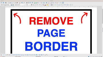 How to Remove Border in LibreOffice Writer