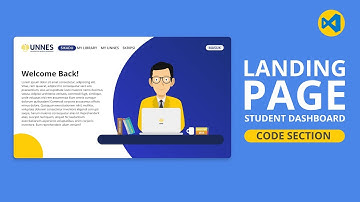 002 | How to Create Landing Page for Student Dashboard Website Modern SVG Background HTML & CSS