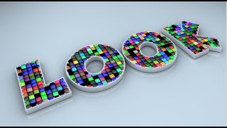 Clone Spline Rendom Shader Text Effect in 3D Tutorial