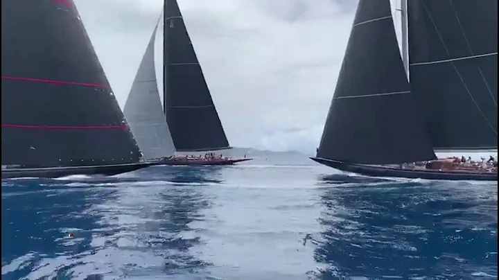 J Class Crash -- Superyachts Challenge Antigua