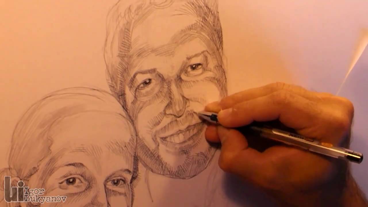 Drawing A Family Portrait Youtube