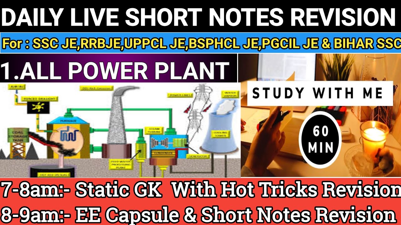 Study With Me - ElectricalCapsule& Short Notes Revision || Technical ...