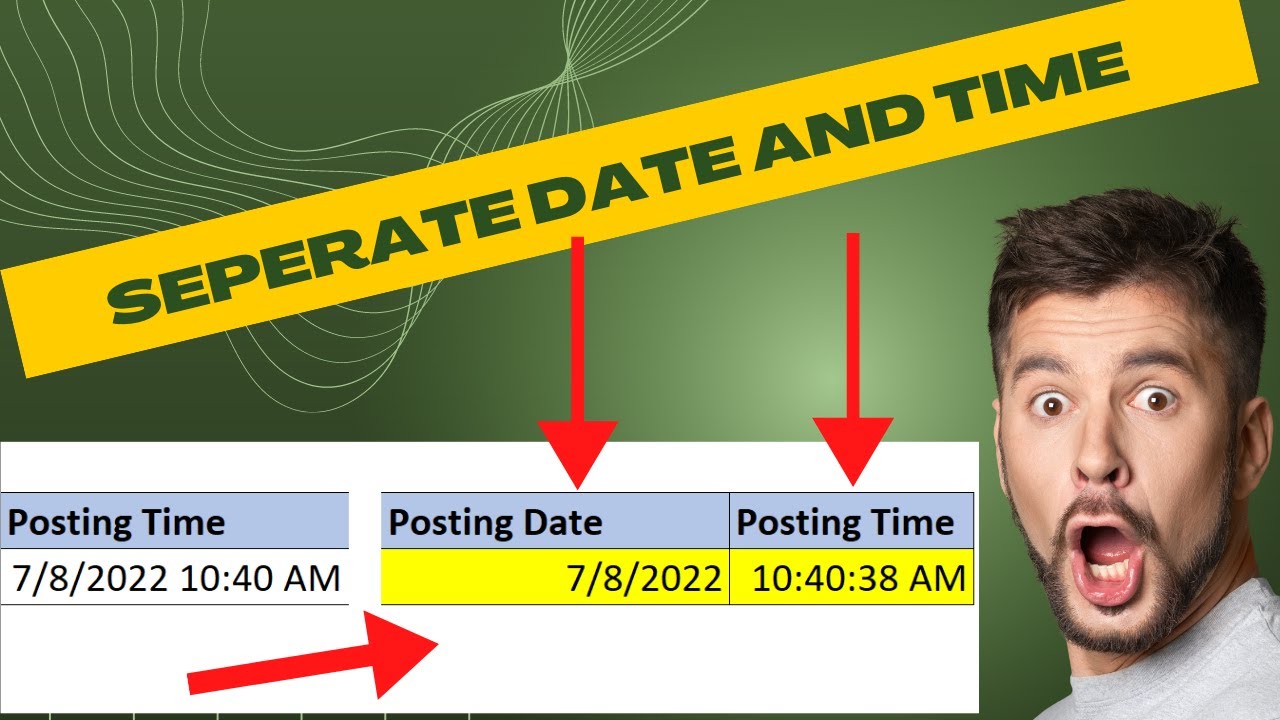 How to Separate Date and Time in Excel using Simple INT function - YouTube