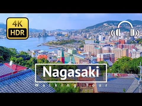 Nagasaki Walking Tour - Nagasaki Japan [4K/HDR/Binaural]