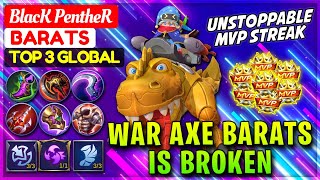 War Axe Barats Is Broken [ Top 3 Global Barats ] BlacK PentheR - Mobile Legends screenshot 1