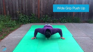 Wide Grip Push Up