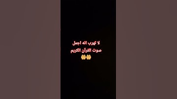 لا تهرب انه اجمل صوت القرآن الكريم  🤲🤲