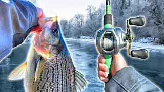 My Best WINTER Bass Fishing Day EVER - Multiple GIANTS
