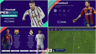 PES 2021 MOBILE ORIGINAL OFFLINE CAREER MODE | PES 21 NEW FACE &amp; LATEST KITS 26
