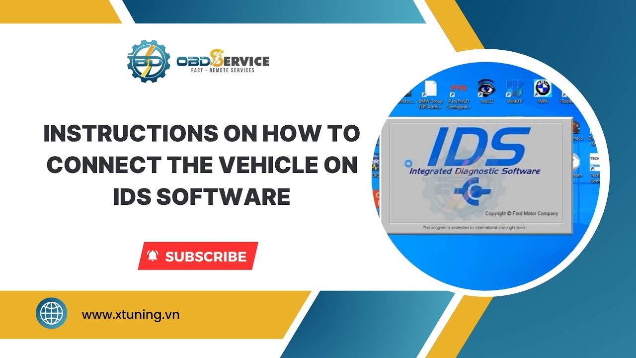Instructions on how to connect the vehicle on IDS software | OBDService ...
