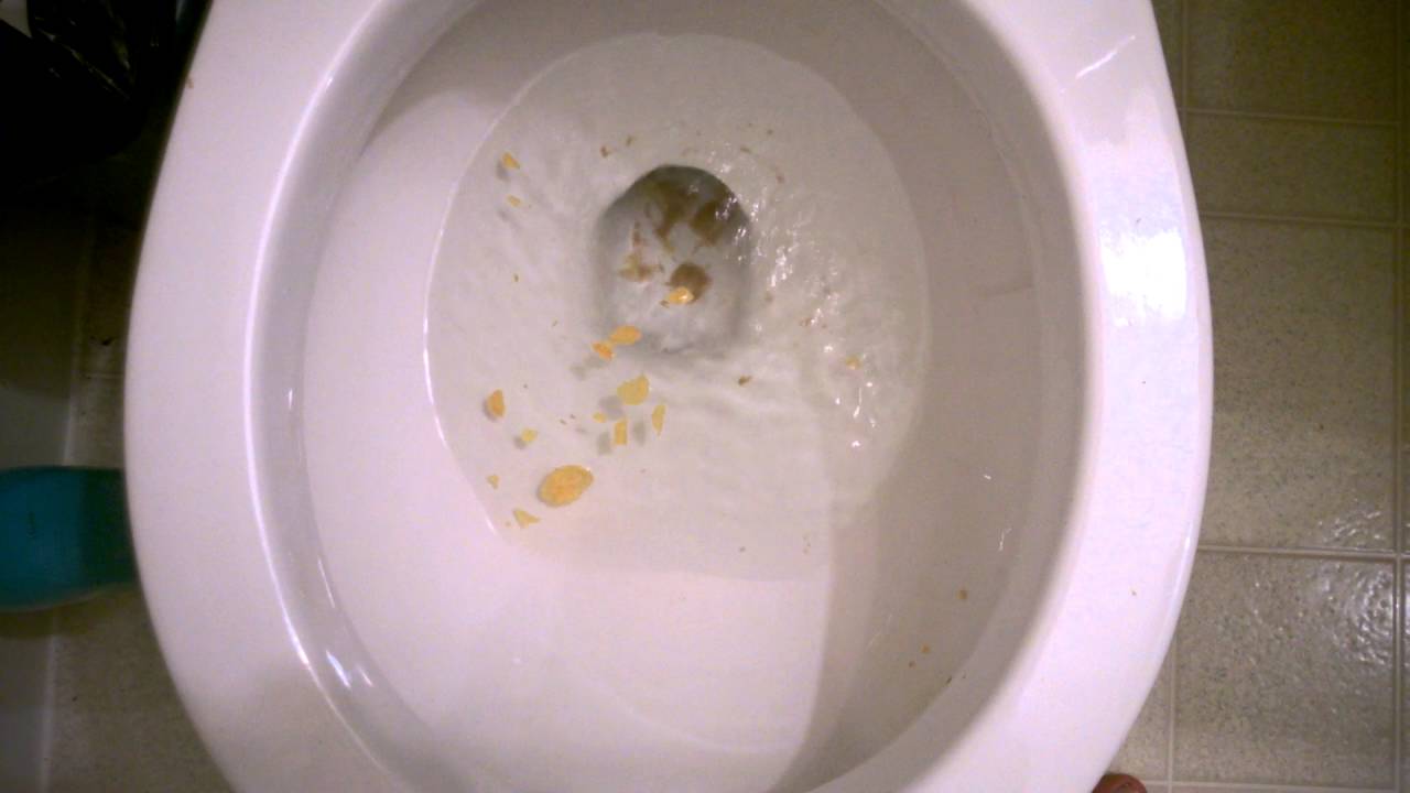 Flushing old cereal in my Gerber Mount Vernon!