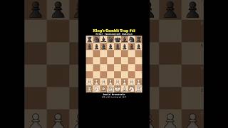 King's Gambit Trap (13) Jebakan catur gambit raja #chess #catur #puzzle #games #shorts #short
