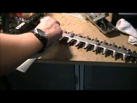 How to Lubricate Hedge Trimmer Blades - YouTube