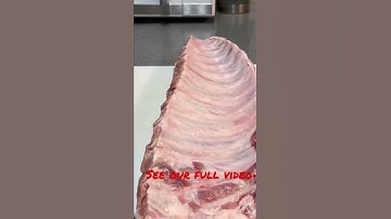 How to remove the membrane from pork ribs