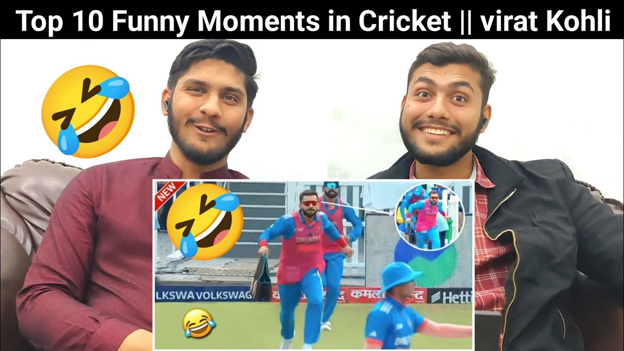 Top 10 Funny Moments in Cricket || Review Reaction - YouTube